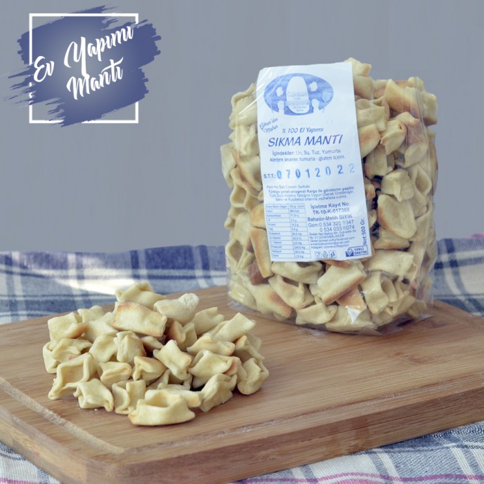 Hamur Ürünleri GÖNEN YÖRESEL Ev Yapımı Saçaklı Mantı